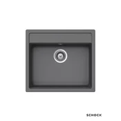 Schock Granitna ugradna sudopera Nemo N-100, 57x51cm, Siva