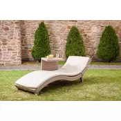 Dimenza Vrtni ležalnik Barcelona iz umetnega ratana, siv, 193x61x65 cm, 120 kg