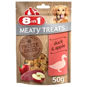 3 + 1 gratis! 4 x 50 g 8in1 Meaty Treats - Meaty Treats, pacetina i jabuka