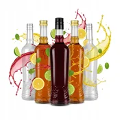 shumee 5x stekleničk TOAST 500 ml s pokrovčkom za likerje, alkohol, vino, sok 0,5 l
