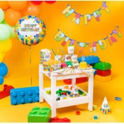 Folijski balon Happy Birthday Gradbeni set 45 cm