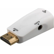Adapter HDMI moškiženski VGA + Audio - kompaktni