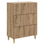 vidaXL Predalna omara Artisan hrast 66 x 34,5 x 90 cm Inženirski les
