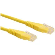 ROLINE Roline 21.15.1532 RJ45 omrežni kabel\, Patch kabel CAT 6 U/UTP 1.00 m rumena 1 kos, (20420599)