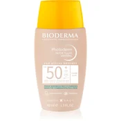 Bioderma Photoderm Nude Touch zaščitni tonirani fluid za mešano do mastno kožo SPF 50+ odtenek Light 40 ml