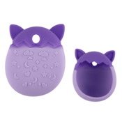 slomart LEAN TOYS Silikonsko etui za Tamagotchi - Vijolična (oblikovan kot mačka)