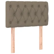 Vidaxl Posteljno vzglavje taupe 80x7x78/88 cm blago