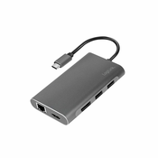 Priklopna postaja USB-C => 2x USB 3.0 tip A 2x USB 2.0 tip A 1x USB 3.0 PD 100W 1x HDMI 1x DisplayPort LogiLink (UA0382)