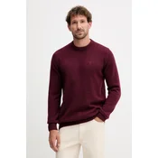 Barbour Pulover Essential Tisbury MKN0844RE56 Bordo rdeča Regular Fit
