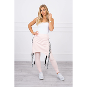 Pants/suit with selfie lettering powder pink