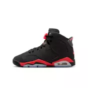 Nike Air Jordan 6 Retro Infrared Salesman Older Kids Shoes - Black