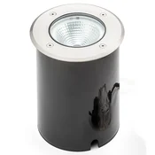 Konstsmide Tuva - LED talni reflektor, okrogla oblika, IP65 - Sodobni - aluminij, prozoren - Kovina