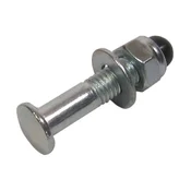 Vijak sedeža + matica M8x35 srebrna