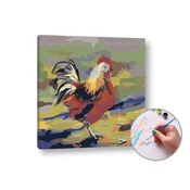 Slikarstvo po številkah COLOUR SLIP | nizka težavnost - 50x50 cm - raztegnjeno platno na okvirju