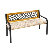 Gladka sedežna klop - 40x120 cm - Letak rjava, bež