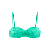 JETTE Bikini zgornji del svetlo zelena/temno zelena