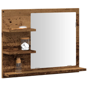 Kupaonski ormaric s ogledalom Old Wood 60x10,5x45 cm