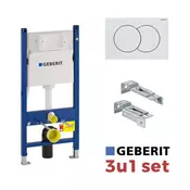 Geberit Duofix Delta 01 Basic set bela tipka