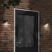 Vidaxl vidaXL Zunanja stenska svetilka črna litina aluminija
