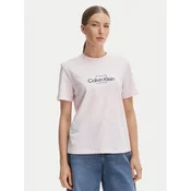 Calvin Klein Jeans Majica NYC Logo LV047F810G Roza Classic Fit