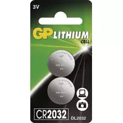 UNBRANDED GP litijeva gumbasta celica CR2032 2 pak