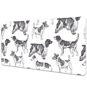 Decormat Podloga za pisalno mizo Dogs pattern 100x50 cm