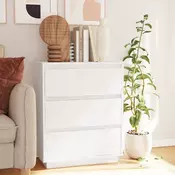 Vidaxl vidaXL Omarica bela 60 x 34 x 75 cm masivni borov les