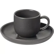 Skodelica s krožničkom Costa Nova Pacifica Espresso, prostornina: 0,07 litra, siv odtenek. (6 kos)