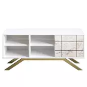 Hanah home TV komoda North Bijelo-Zlatna