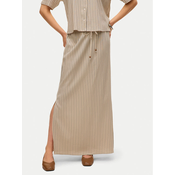 Vero Moda Maxi krilo Mymilo 10321622 Bež Regular Fit