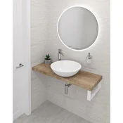 SAPHO Plavajoča polica za umivalnik AVICE 70x36 cm, debelina 5 cm, hrast Rover
