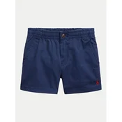 Polo Ralph Lauren Kratke hlače iz tkanine 322855350011 Mornarsko modra Regular Fit
