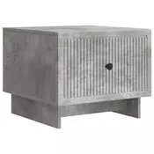 vidaXL Klubska miza Betonsko siva 49 x 50 x 40 cm Inženirski les