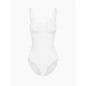 cfab Oblikovanje postave Bodysuit Sculpting Shapewear mit Slip bela