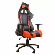 AH SEATING DS-042 do 120 kg, Eko koža, Crna/Crvena