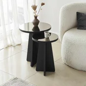 Hanah Home Set klub stolova Luna, 2 komada, Crni
