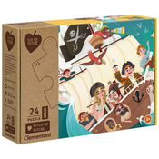 HMStudio CLEMENTONI Igraj se za prihodnost Puzzle Pirati MAXI 24 kosov