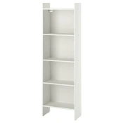 BAGGEBO Biblioteka, bela, 50x25x160 cm