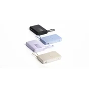 Xiaomi Magnetni Power Bank 10000mAh s stojalom, indikator baterije, 33W izhod, Bež barva