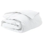 Vidaxl Zimska posteljnina Bela 240 x 200 cm Perje