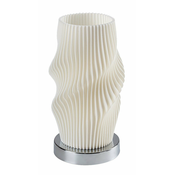 RABALUX 74189 | Tiana Rabalux stolna svjetiljka sa prekidačem na kablu 1x E14 krom, bijelo