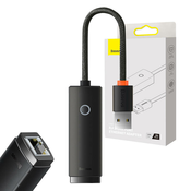 Baseus Lite Series USB na RJ45 mrežni adapter, 100 Mbps (crni)