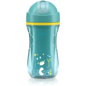 Chicco Športna skodelica s slamico teal, 14m+