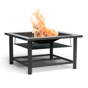Blumfeldt Merano Avanzato 3 v 1, ognjišče s funkcijo žara, lahko se uporablja kot miza, 87 x 87 cm (GQ15-Meranoavanza-GR)