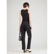 Calvin Klein Hlače iz tkanine LV044F659G Črna Straight Fit