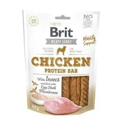 Brit Jerky Chicken z žuželkami Beljakovinska ploščica 80g
