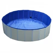 Duvo+ Bazen za pse 120x30cm – plavi, otporan i sklopiv
