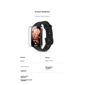 Kovol Zaštita stakla za pametni sat + Zamenska narukvica za pametni sat za Huawei Band 10/9/8, 2 komada, Providna