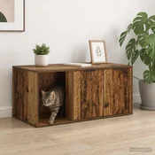 vidaXL Mačja kletka pohištvo Star les 100 x 49 x 45 cm Inženirski les