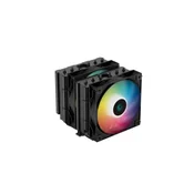 Hladilnik za procesor DeepCool AG620 BK ARGB V2, 2x120mm, črn